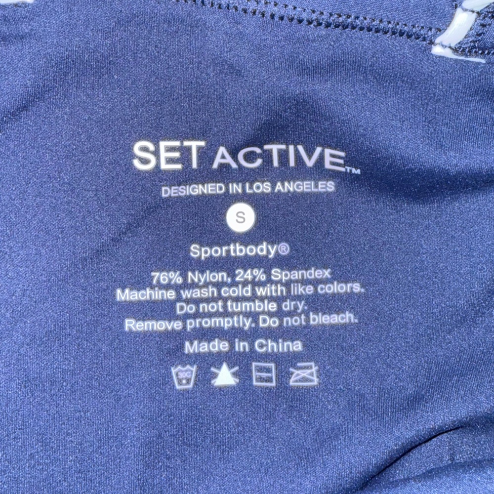 SET Active Navy Blue Sportbody Activewear One piece - Picture 3 of 3